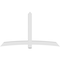 Ekena Millwork Bellingham Architectural Grade PVC Gable Bracket, 96"W x 56"H x 6"D x 6"F, 14/12 Pitch GBP096X56X0606BEL00 - alternate 2